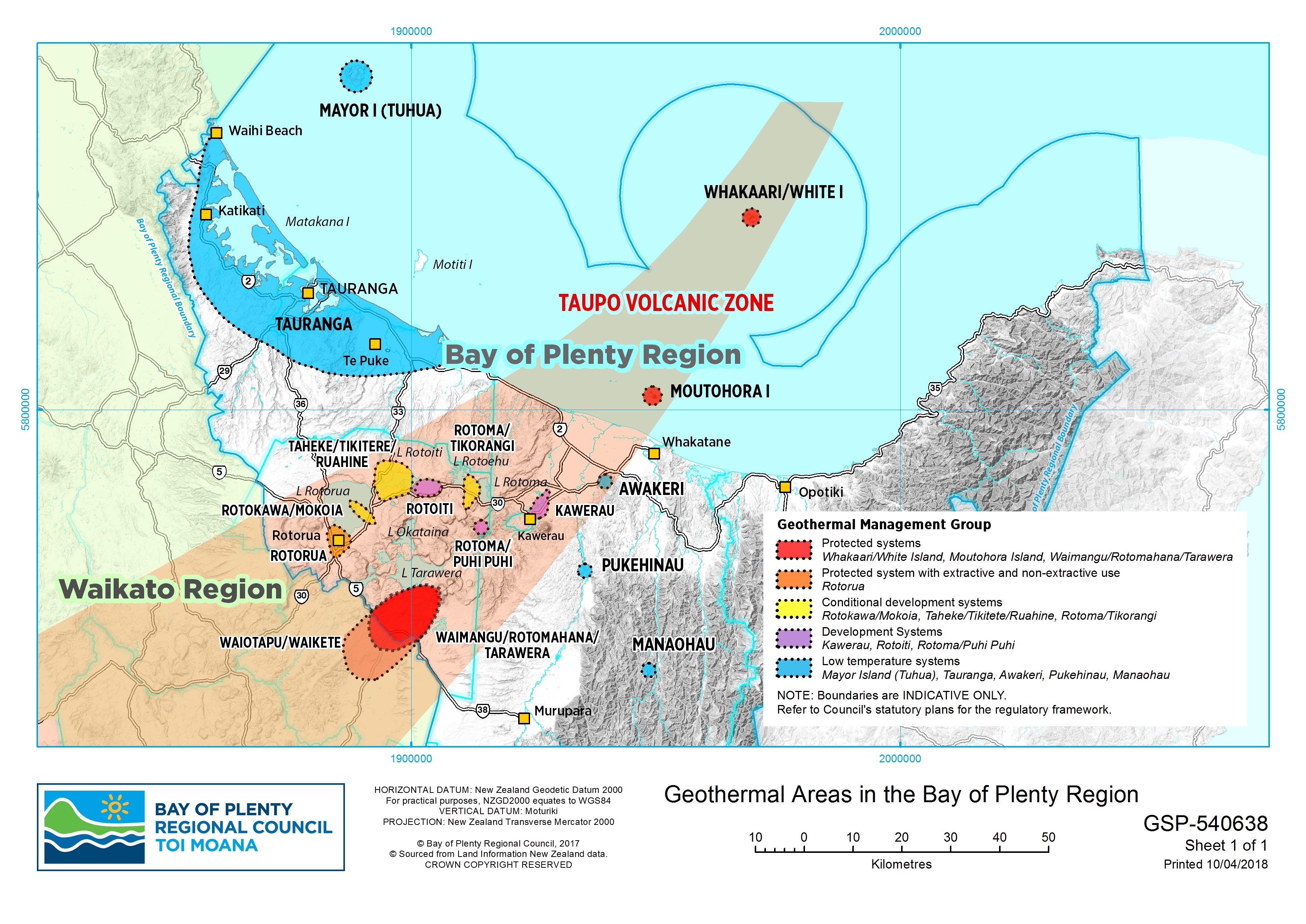 Map of BP geothermal fields