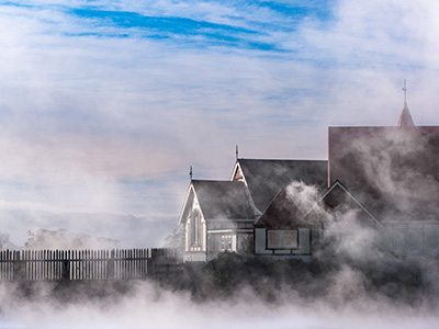 Houses in thermal area.