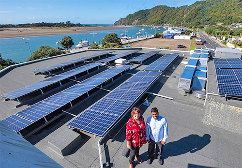 solar panels on whakatane office roof